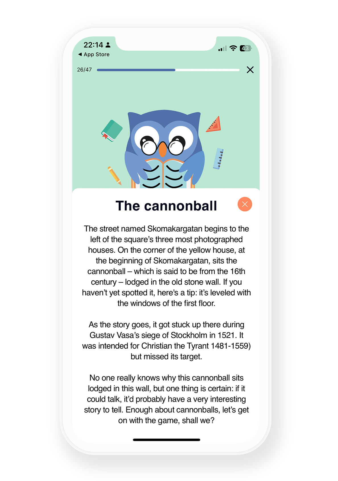 Curiosa story view